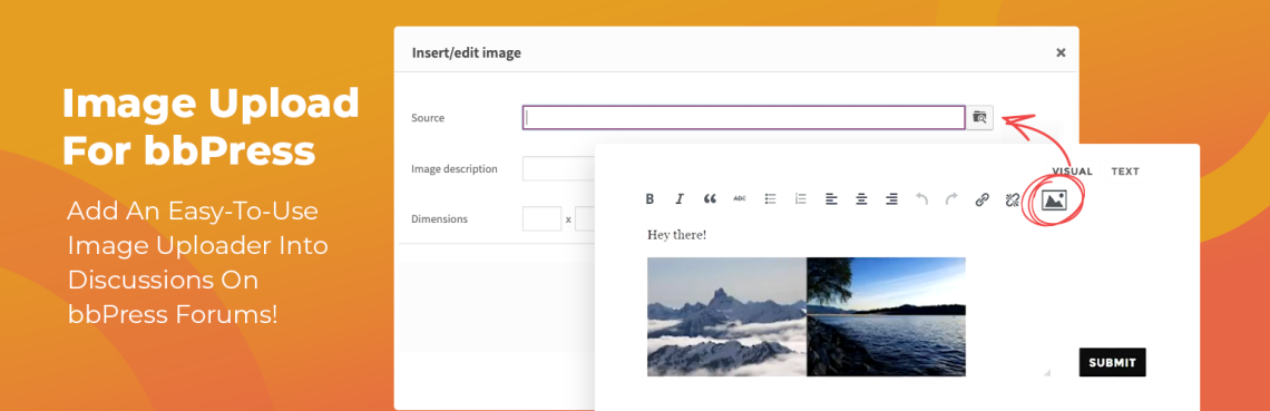 Inline Image Upload for bbPress