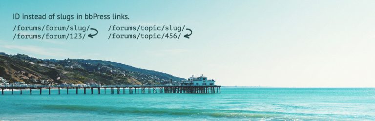 Permalinks with ID for bbPress