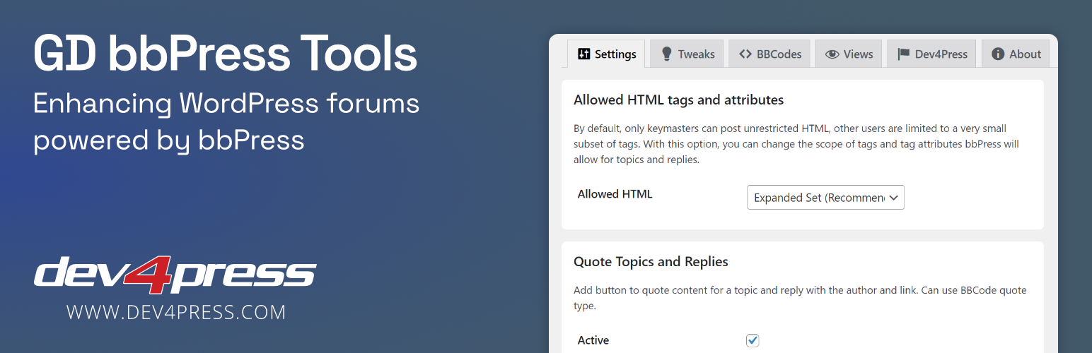 GD bbPress Tools