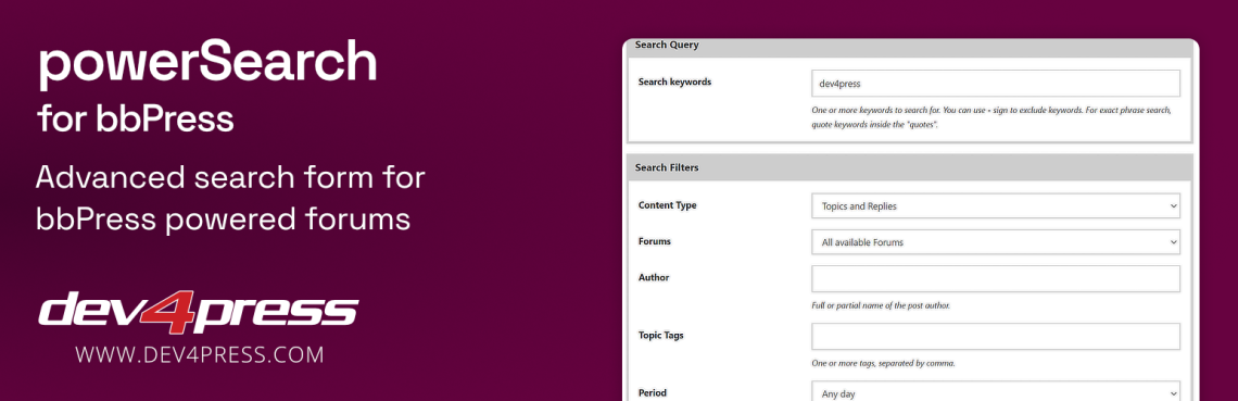 powerSearch for bbPress
